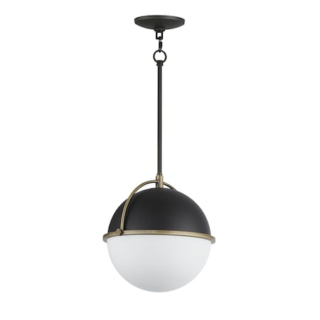 Maxim Lighting Duke 12 Single Pendant 12412SWBKWBR
